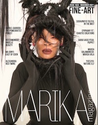 the cover of fine art magazine featuring a woman with long hair